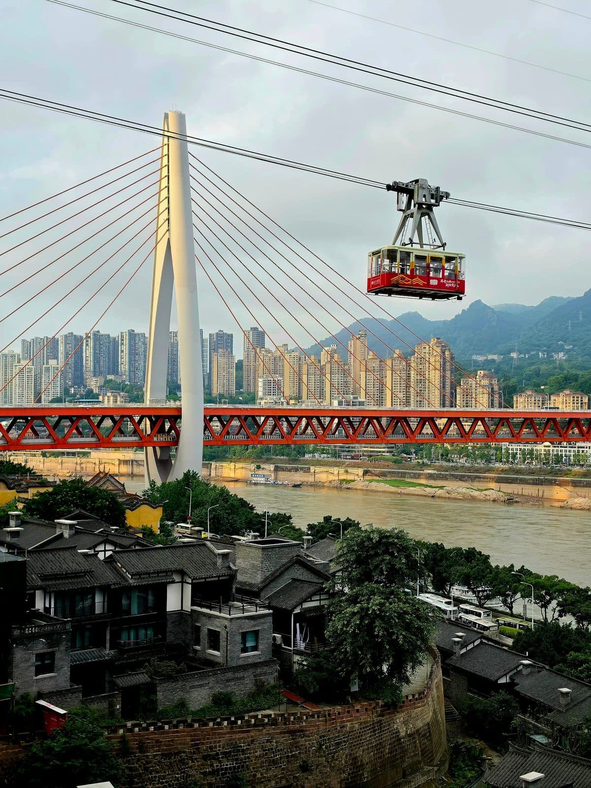 Crossing the Yangtze · River Cableway — 1